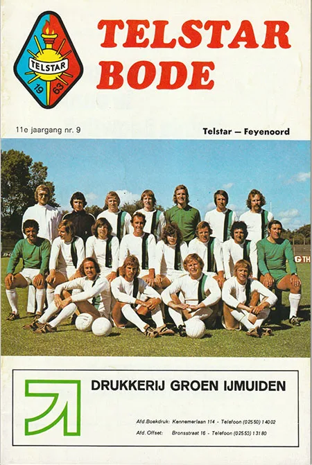 Programmaboekje Telstar – Feyenoord