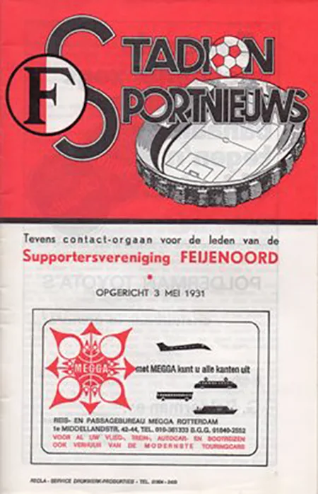 Programmaboekje Feyenoord – SC NEC
