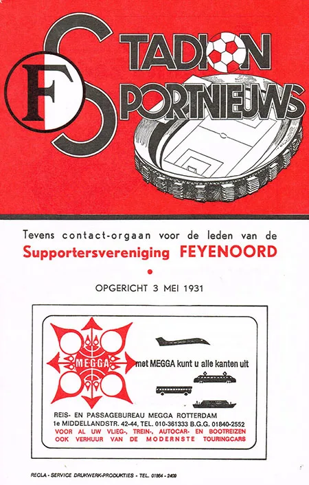 Programmaboekje Feyenoord – FC Utrecht