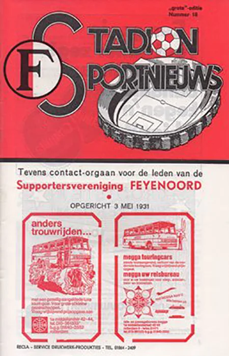 Programmaboekje Feyenoord – SC NEC