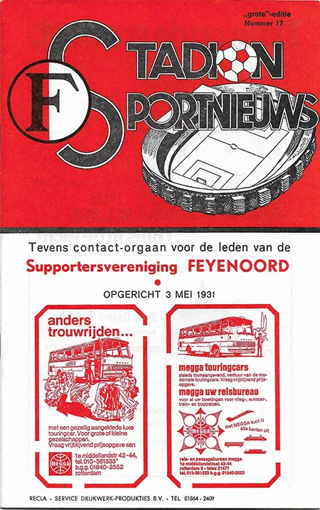 Programmaboekje Feyenoord – FC Twente