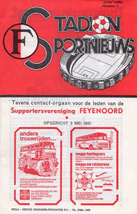Programmaboekje Feyenoord – SC NEC