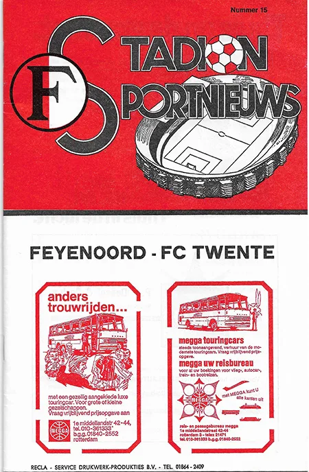 Programmaboekje Feyenoord – FC Twente