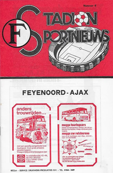 Programmaboekje Feyenoord – AFC Ajax