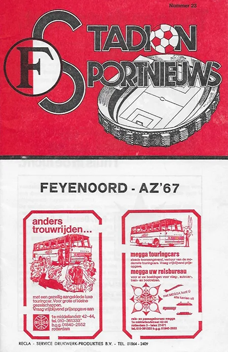 Programmaboekje Feyenoord – AZ