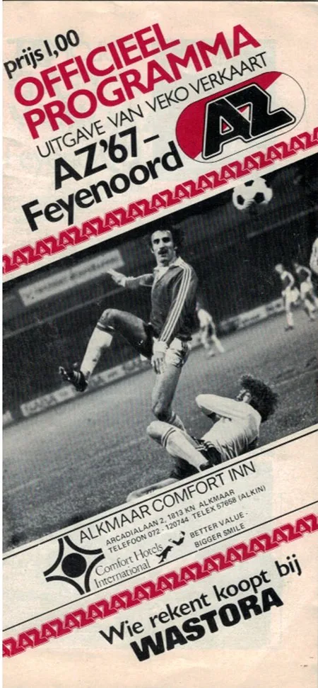 Programmaboekje AZ – Feyenoord