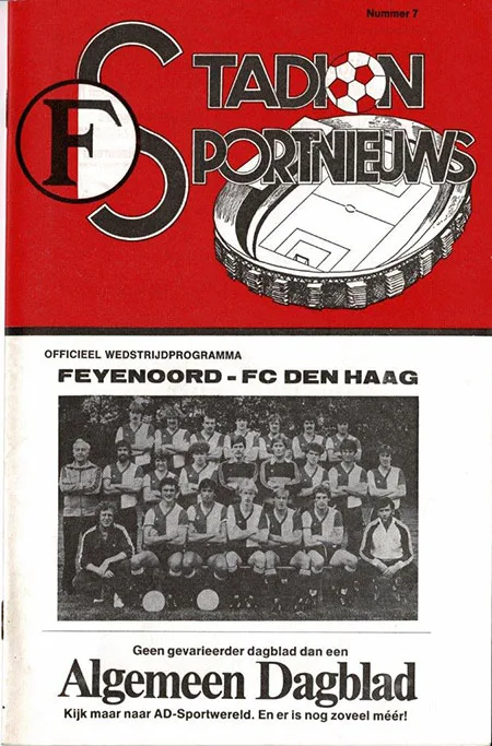 Programmaboekje Feyenoord – ADO Den Haag
