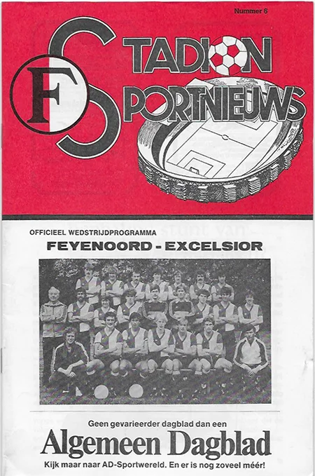 Programmaboekje Feyenoord – Excelsior