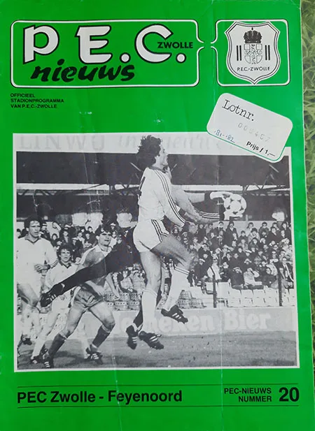 Programmaboekje FC Zwolle – Feyenoord