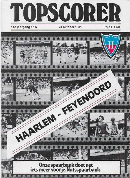 Programmaboekje Haarlem – Feyenoord
