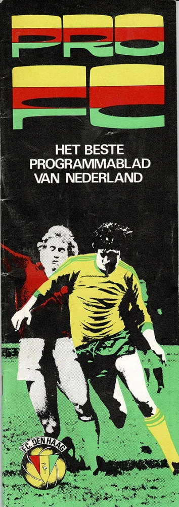 Programmaboekje ADO Den Haag – Feyenoord