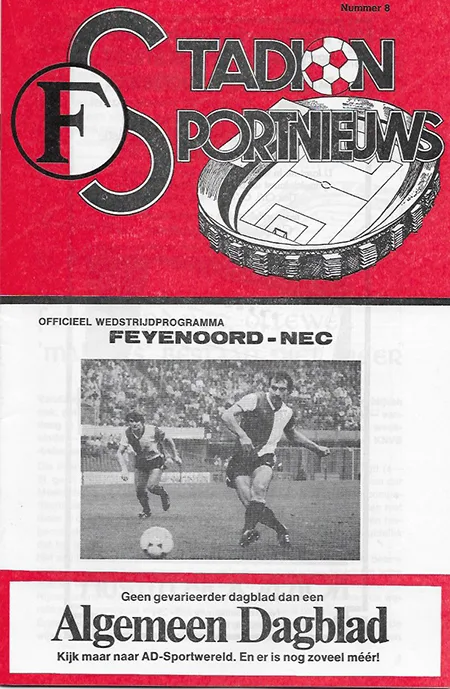Programmaboekje Feyenoord – SC NEC