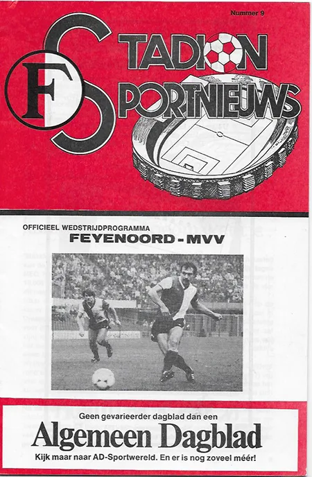 Programmaboekje Feyenoord – MVV