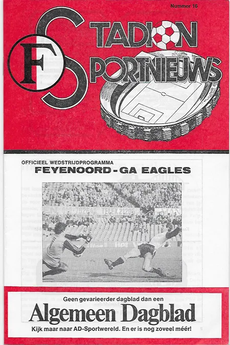Programmaboekje Feyenoord – Go Ahead Eagles