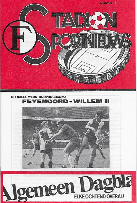 Programmaboekje Feyenoord – Willem II