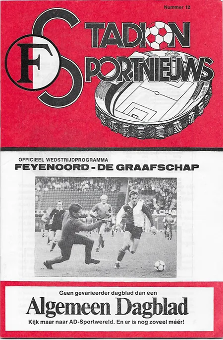 Programmaboekje Feyenoord – De Graafschap