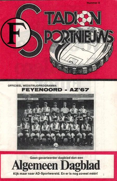 Programmaboekje Feyenoord – AZ