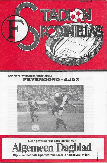 Programmaboekje Feyenoord – AFC Ajax