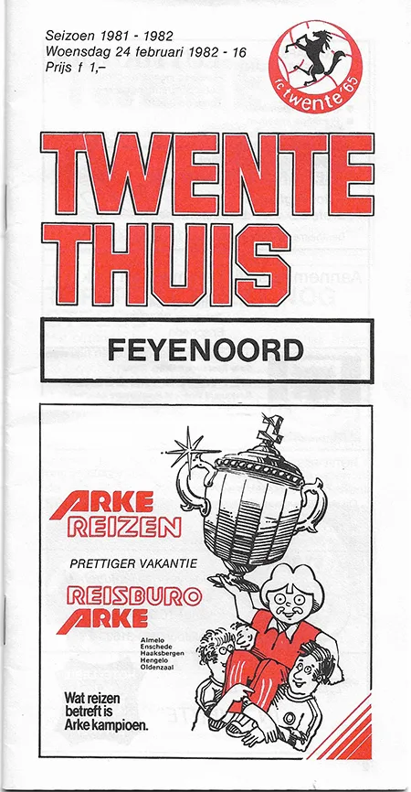 Programmaboekje FC Twente – Feyenoord