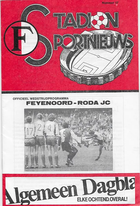 Programmaboekje Feyenoord – Roda JC