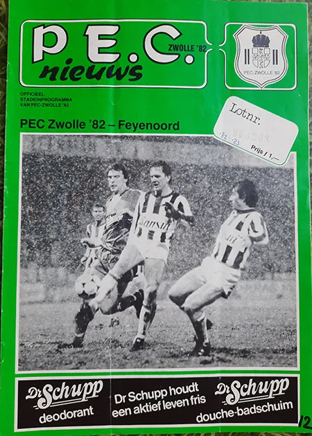 Programmaboekje FC Zwolle – Feyenoord