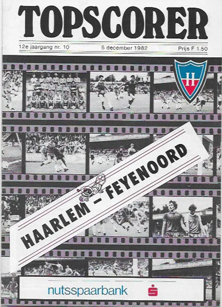 Programmaboekje Haarlem – Feyenoord