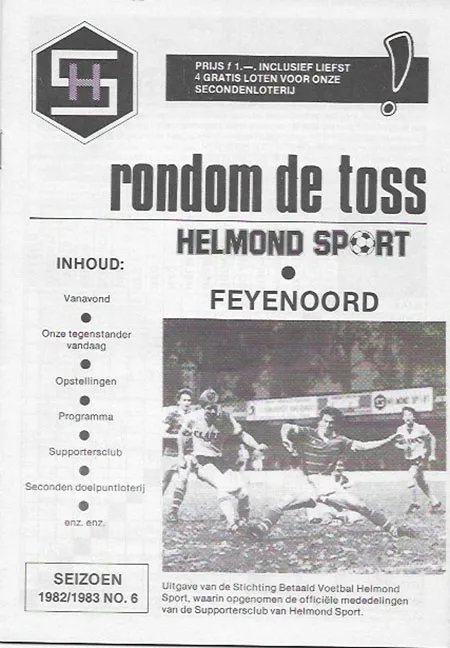 Programmaboekje Helmond Sport – Feyenoord