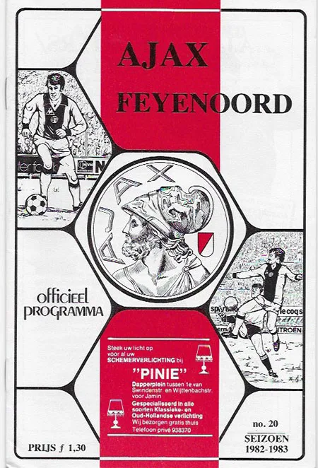Programmaboekje AFC Ajax – Feyenoord