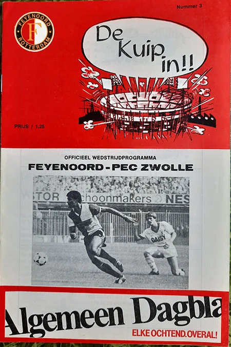 Programmaboekje Feyenoord – FC Zwolle