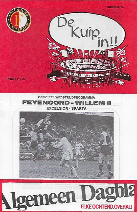 Programmaboekje Feyenoord – Willem II