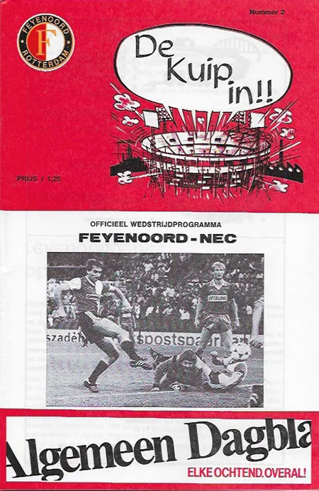 Programmaboekje Feyenoord – SC NEC
