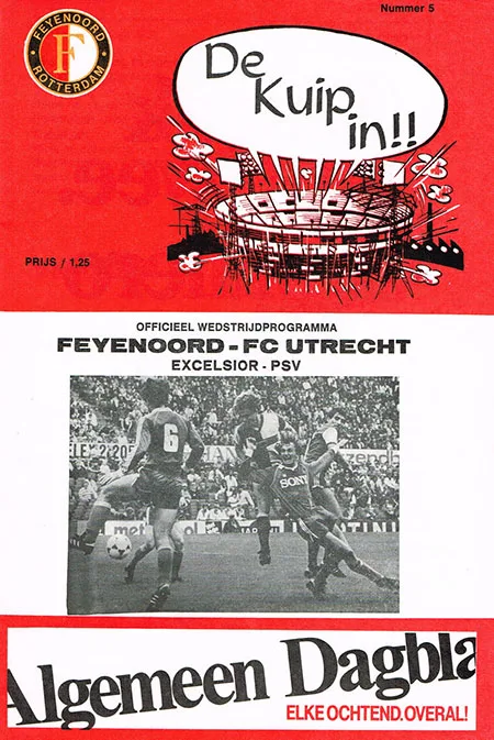 Programmaboekje Feyenoord – FC Utrecht
