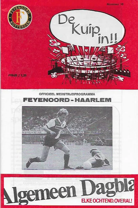 Programmaboekje Feyenoord – Haarlem