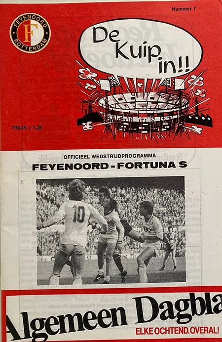 Programmaboekje Feyenoord – Fortuna Sittard