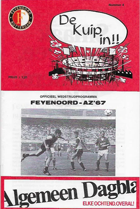 Programmaboekje Feyenoord – AZ