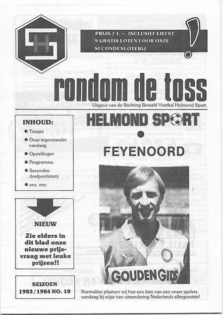 Programmaboekje Helmond Sport – Feyenoord