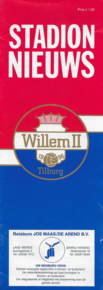 Programmaboekje Willem II – Feyenoord
