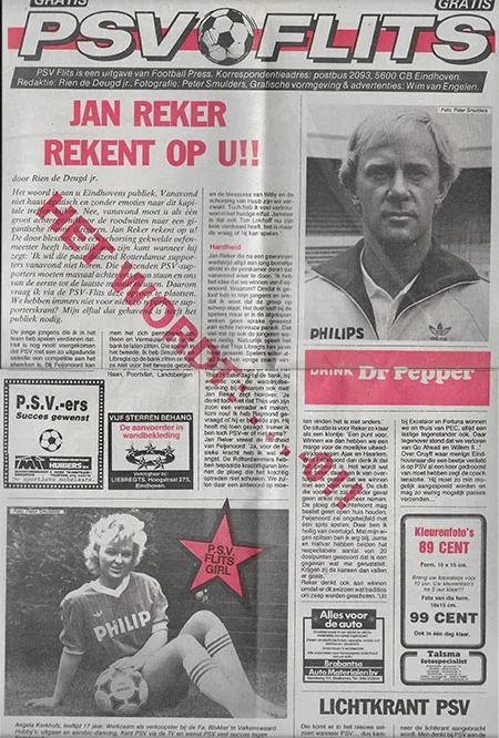 Programmaboekje PSV – Feyenoord