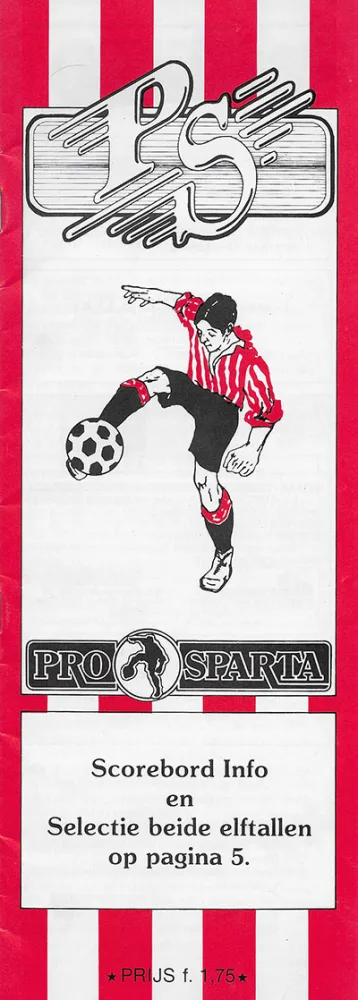Programmaboekje Sparta Rotterdam – Feyenoord