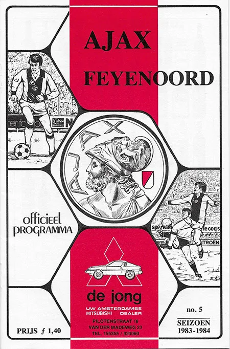 Programmaboekje AFC Ajax – Feyenoord
