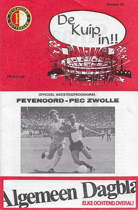 Programmaboekje Feyenoord – FC Zwolle