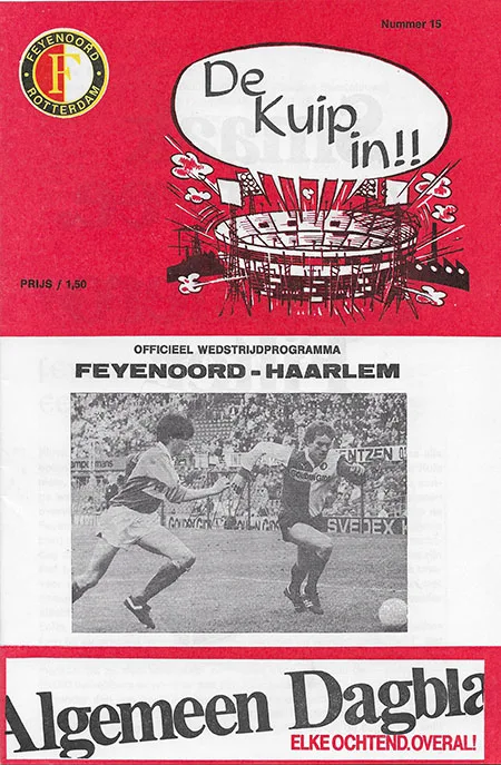 Programmaboekje Feyenoord – Haarlem