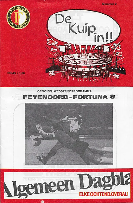 Programmaboekje Feyenoord – Fortuna Sittard
