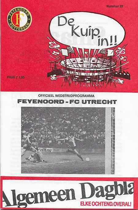 Programmaboekje Feyenoord – FC Utrecht