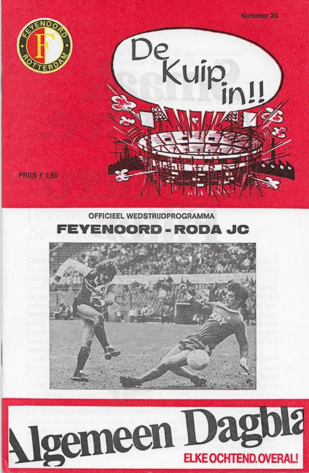 Programmaboekje Feyenoord – Roda JC