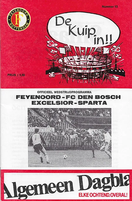 Programmaboekje Feyenoord – FC Den Bosch