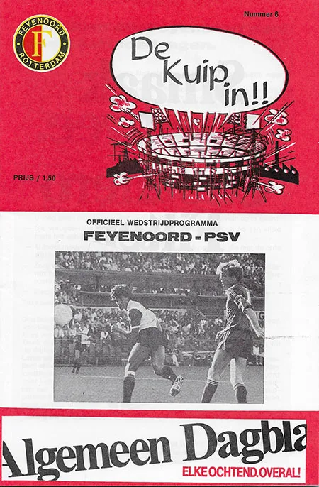 Programmaboekje Feyenoord – PSV
