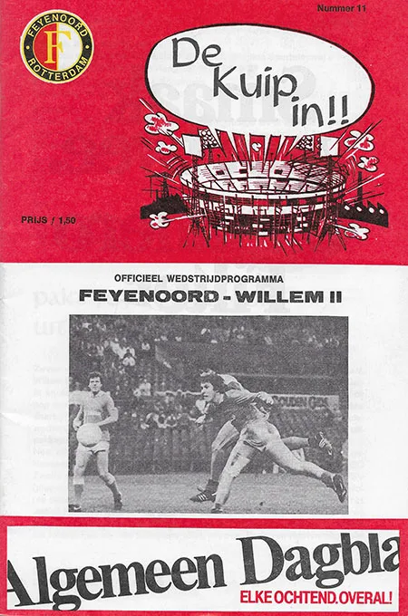 Programmaboekje Feyenoord – Willem II