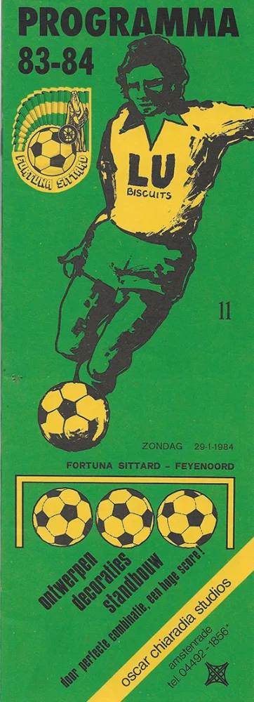 Programmaboekje Fortuna Sittard – Feyenoord
