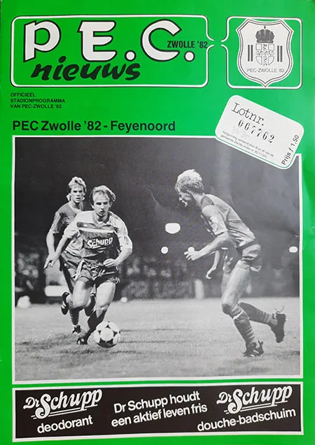Programmaboekje FC Zwolle – Feyenoord